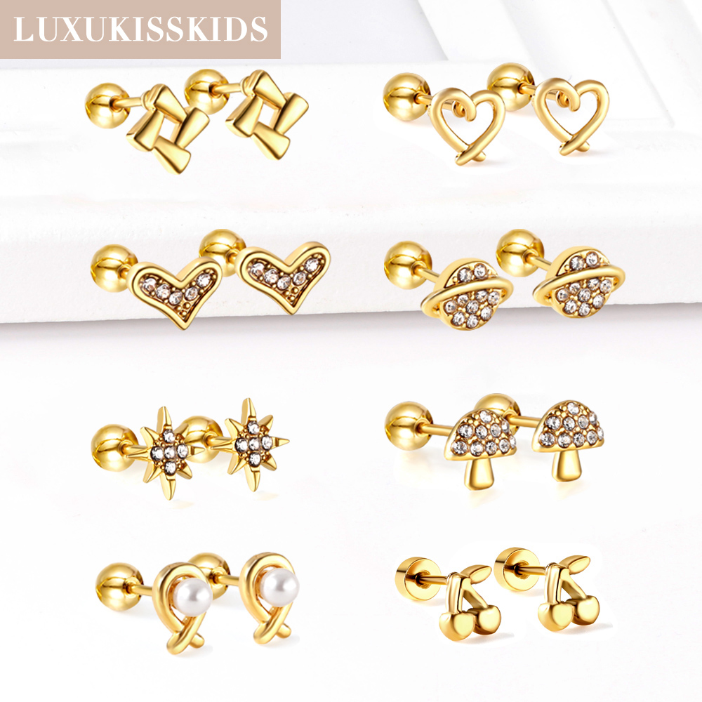 LUXUKISSKIDS, 1 par de pequeño - Body Jewelry Surgical Steel reseña y precio